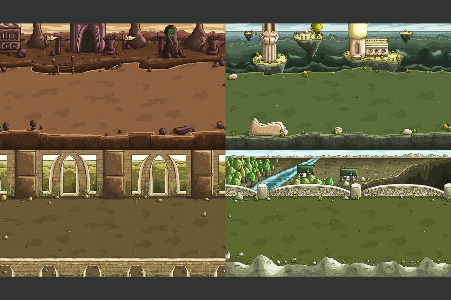 Elven Land Game Battle Backgrounds
