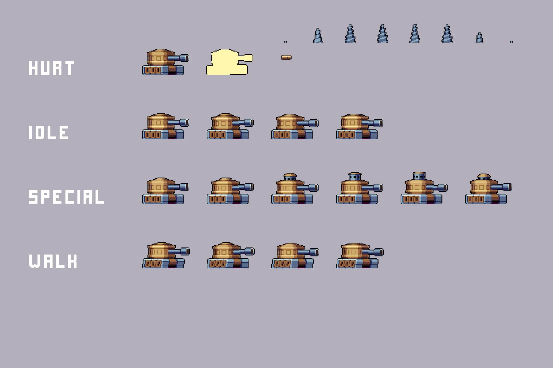 Desert Bosses Pixel Art Sprite Sheet Pack