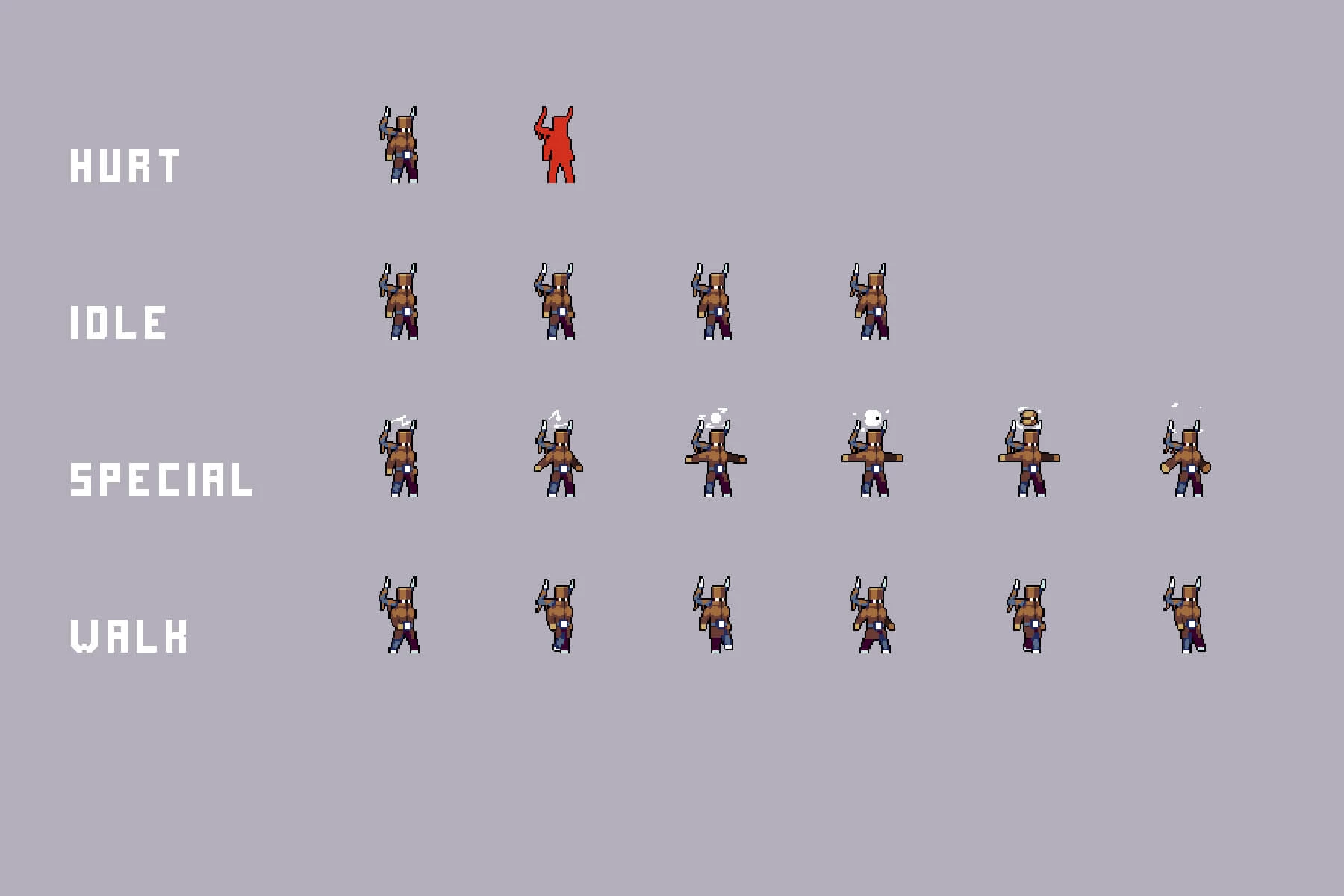 Desert Bosses Pixel Art Sprite Sheet Pack