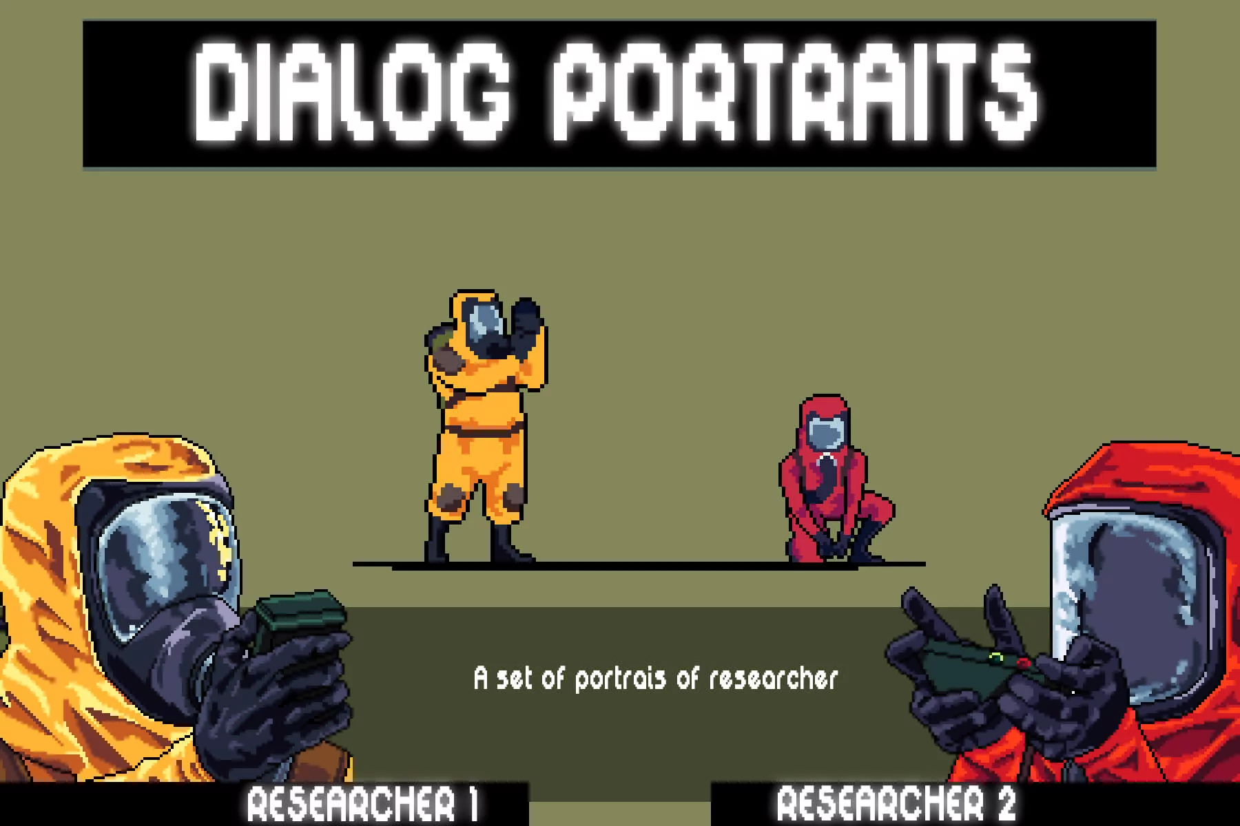 Pixel Scientist Avatars for Game Dialogue