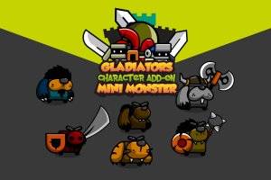 Mini Monster 6 角色精灵：六种动物英雄动画素材