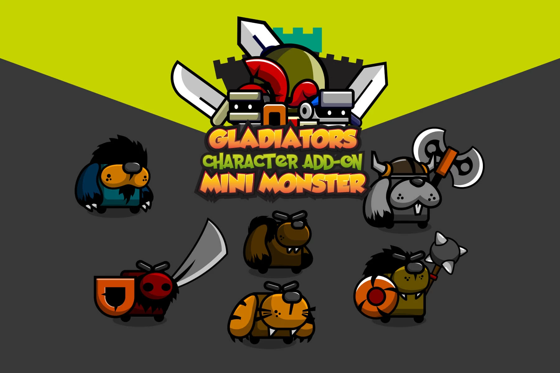 Mini Monster 6 Character Sprites