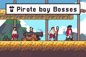 海盗湾Boss像素艺术包：4个独特海盗首领素材