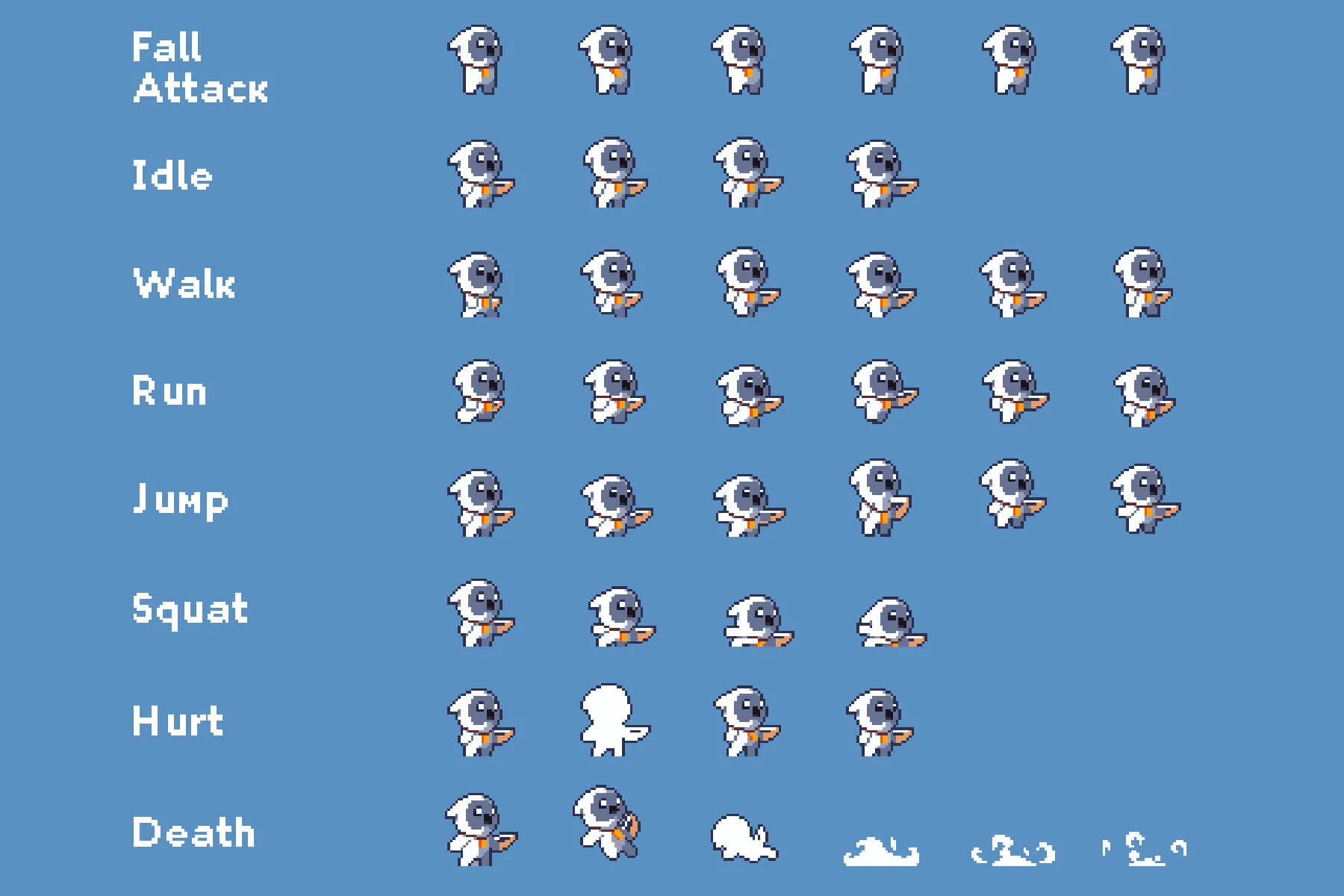Tiny Pixel Hero Sprites with Bow Attacks