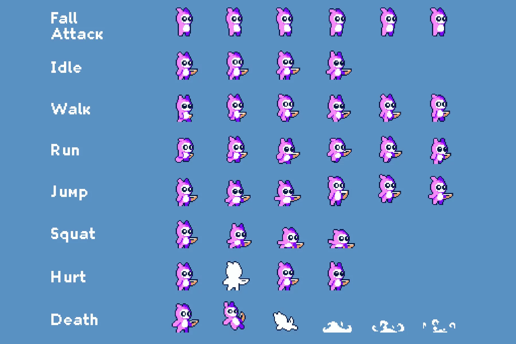Tiny Pixel Hero Sprites with Bow Attacks