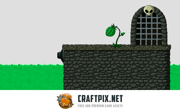 Dungeon Platformer Pixel Art Tileset