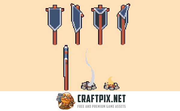 Fields Tileset Pixel Art for Tower Defense