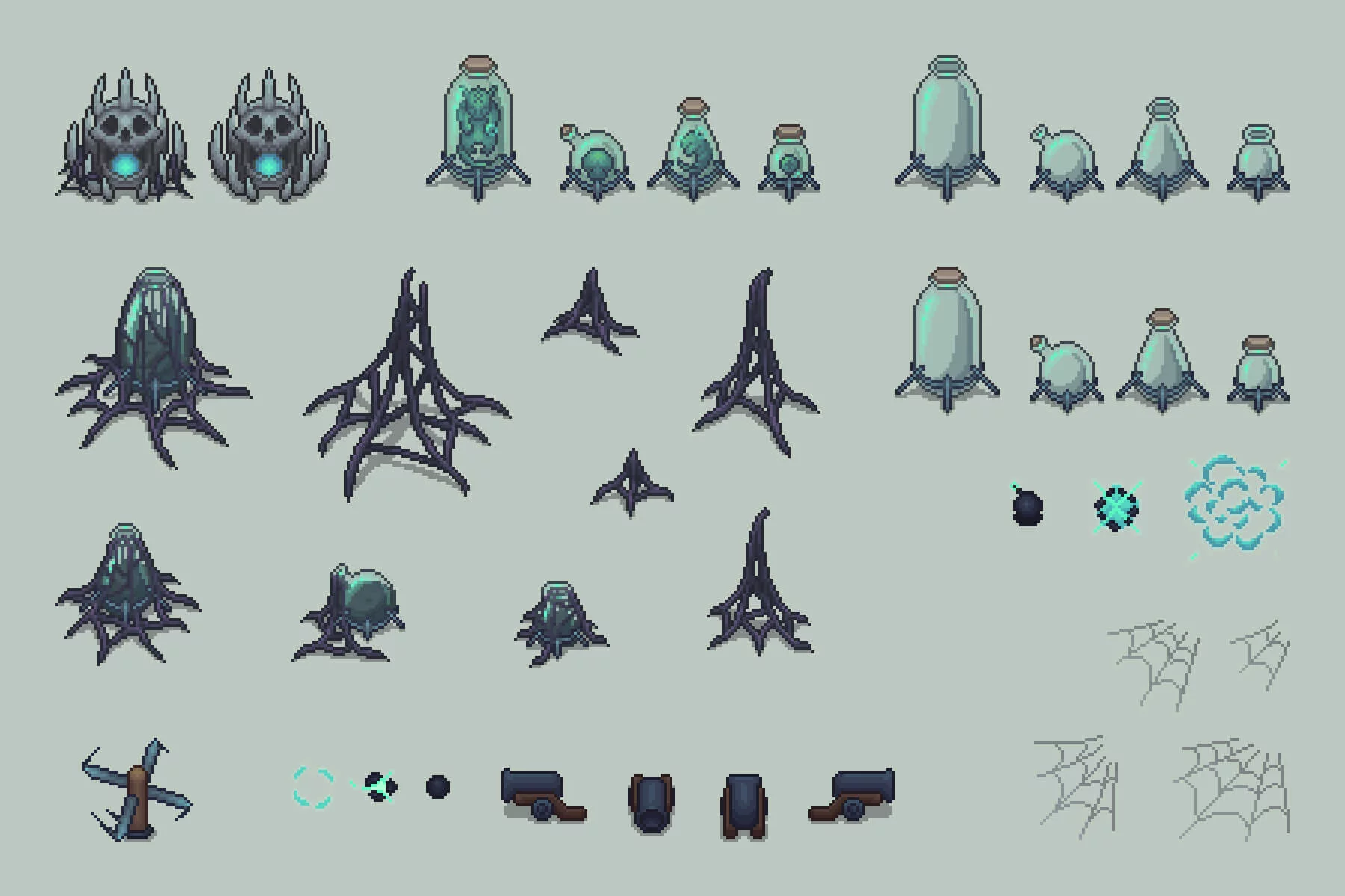 Pixel Dungeon Props and Objects Asset Pack