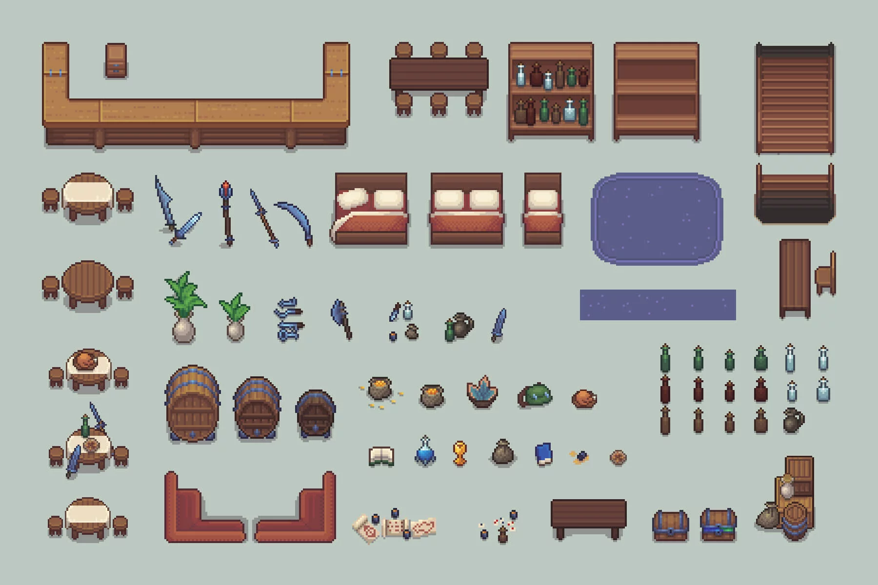 Tavern Top-Down Pixel RPG Asset Pack