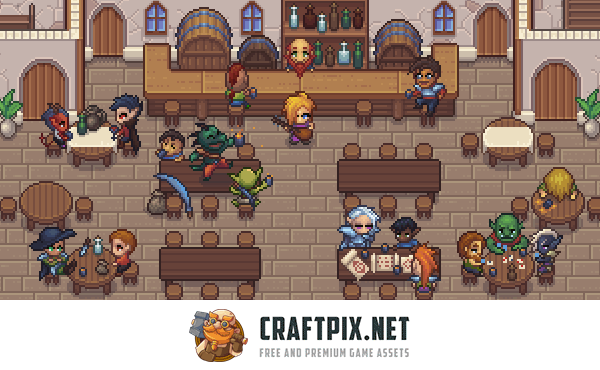 Tavern Top-Down Pixel RPG Asset Pack