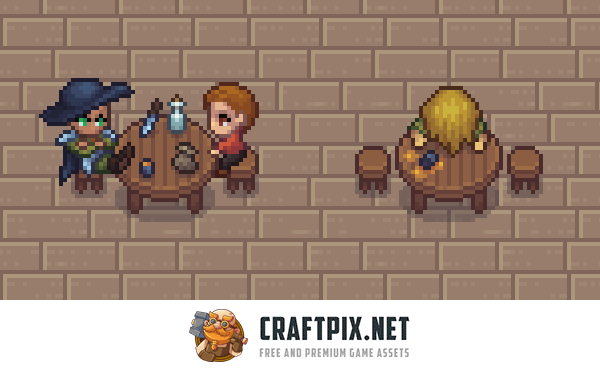Tavern Top-Down Pixel RPG Asset Pack