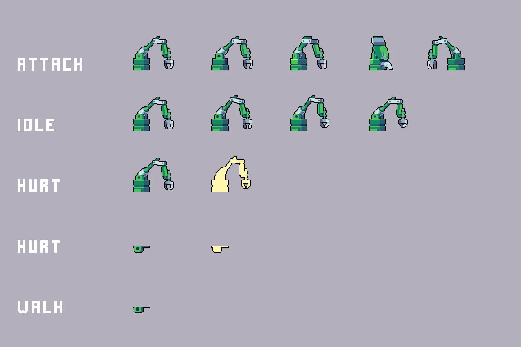 Lab Enemies Pixel Art