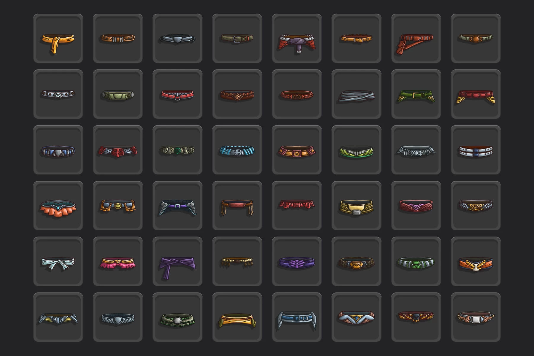 Belt Game Icons
