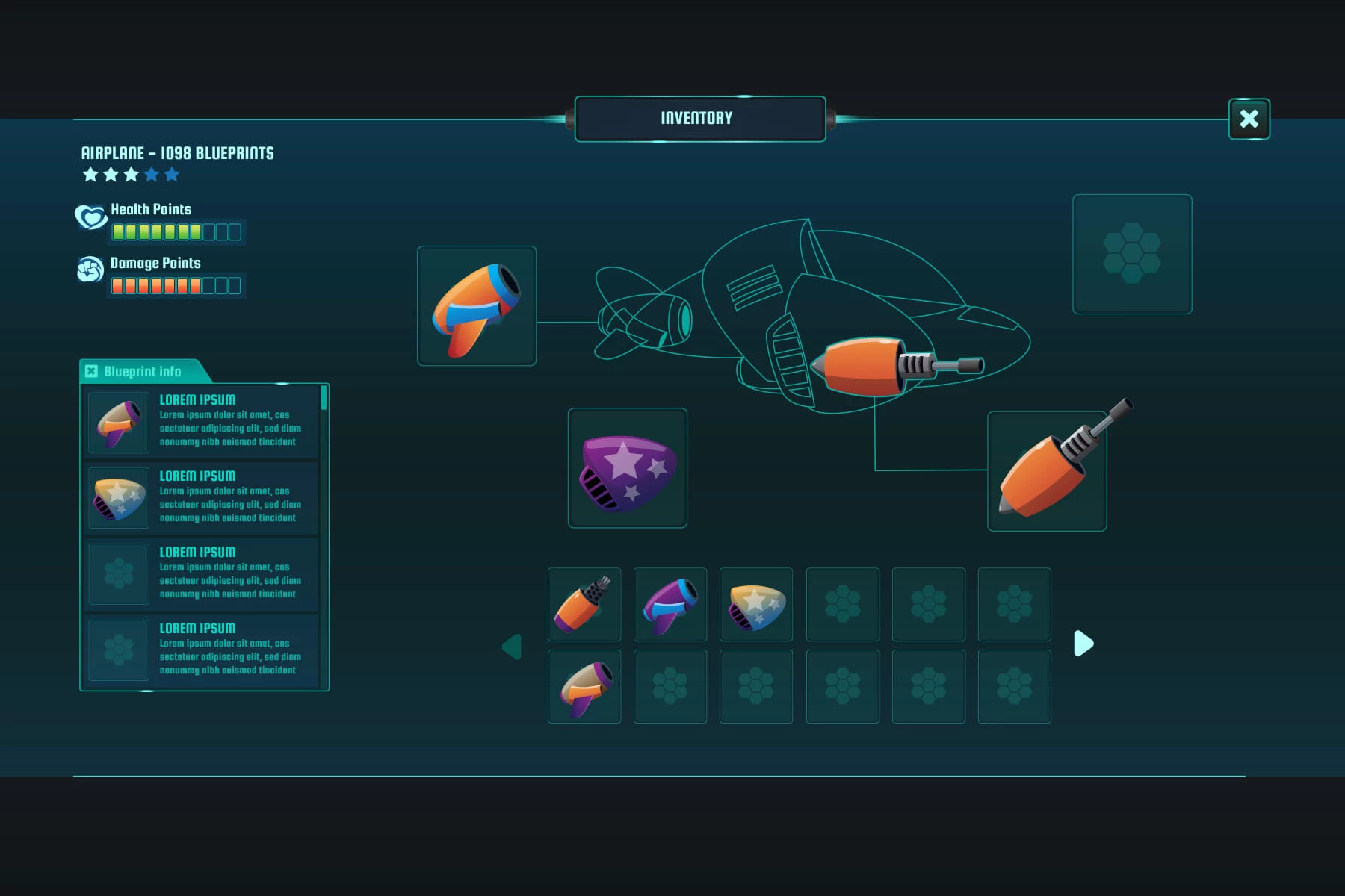 Space Shooter UI