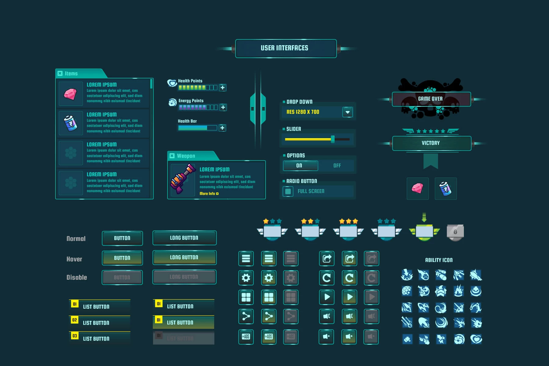 Space Shooter UI