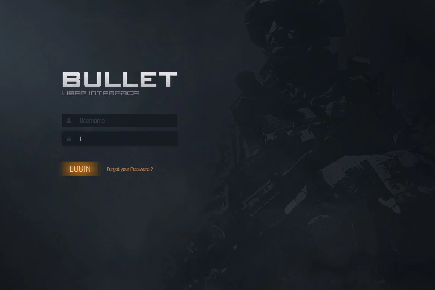 Bullet Game UI