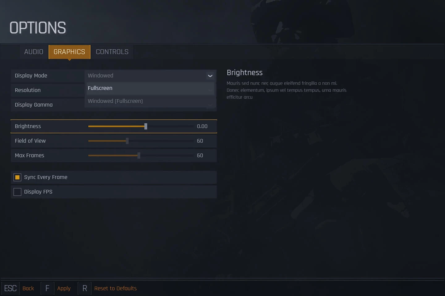 Bullet Game UI