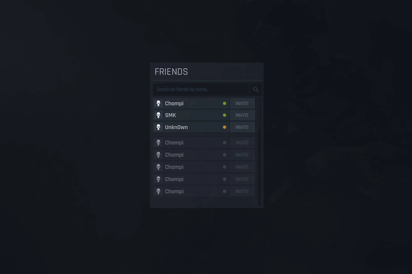 Bullet Game UI