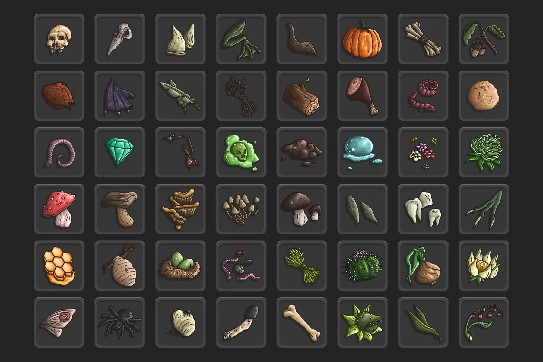 Earthly Loot RPG Icon Pack