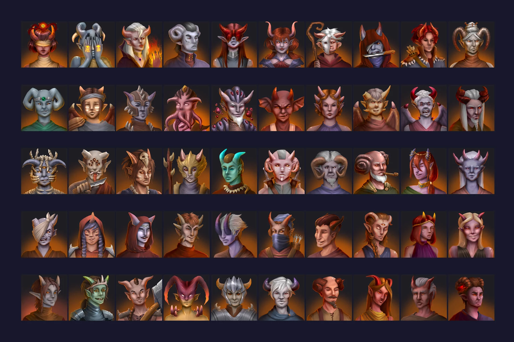 RPG Avatar Demon Icons