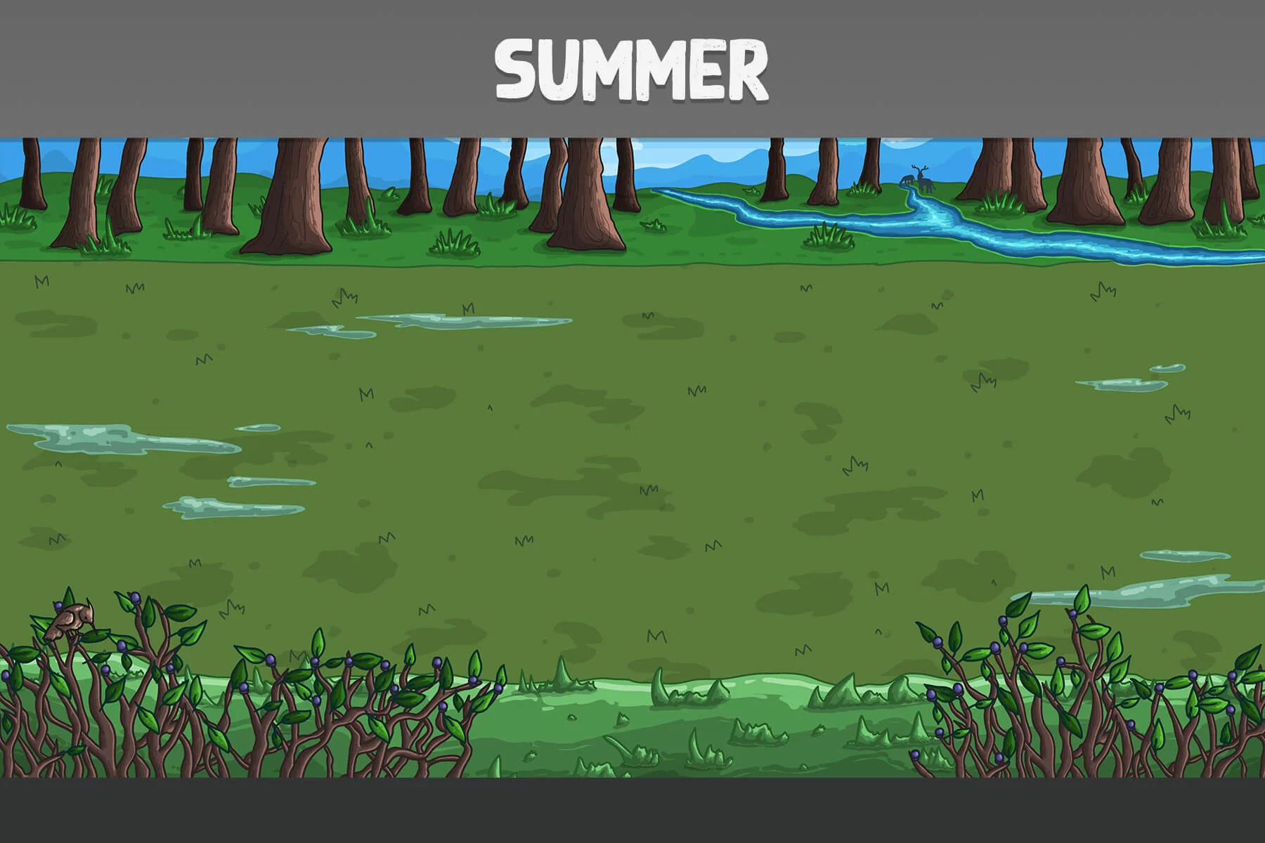 Clearing in the Forest Vector Battle Backgrounds