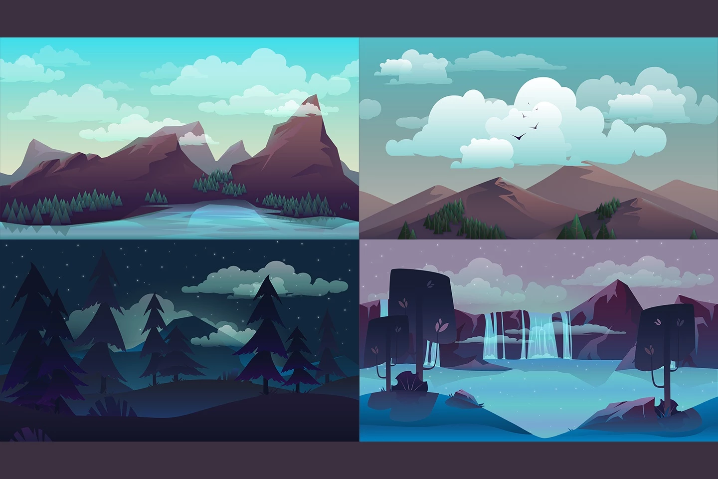 Horizontal 2D Game Backgrounds