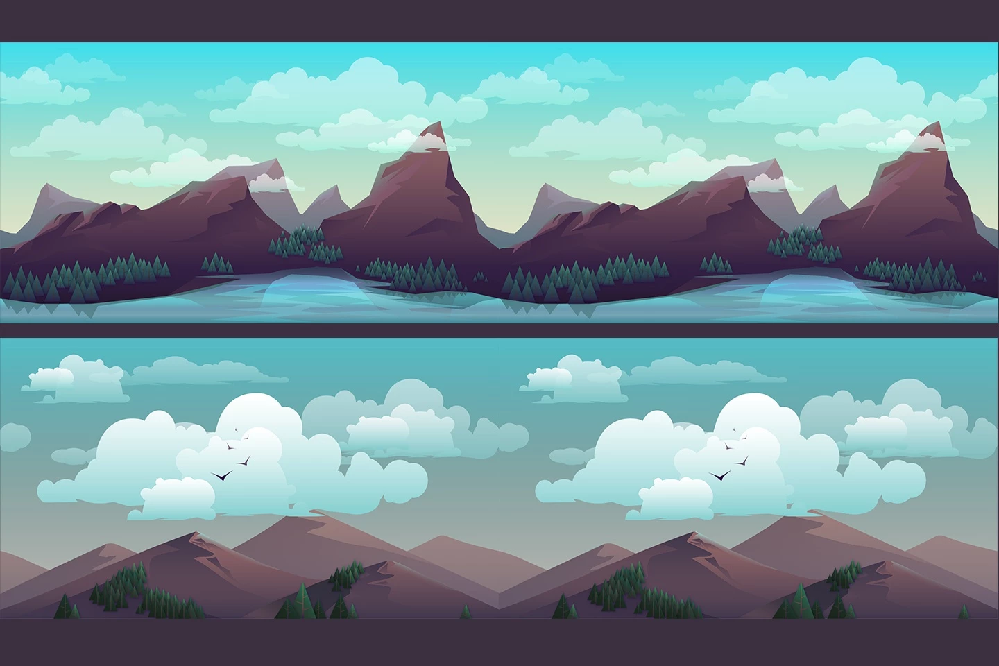 Horizontal 2D Game Backgrounds