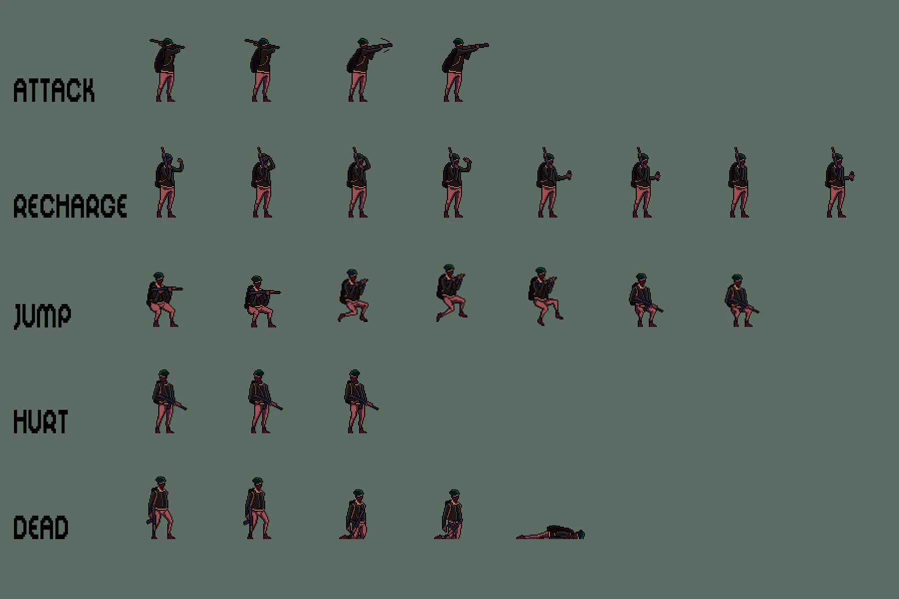 Raider Sprite Sheets Pixel Art