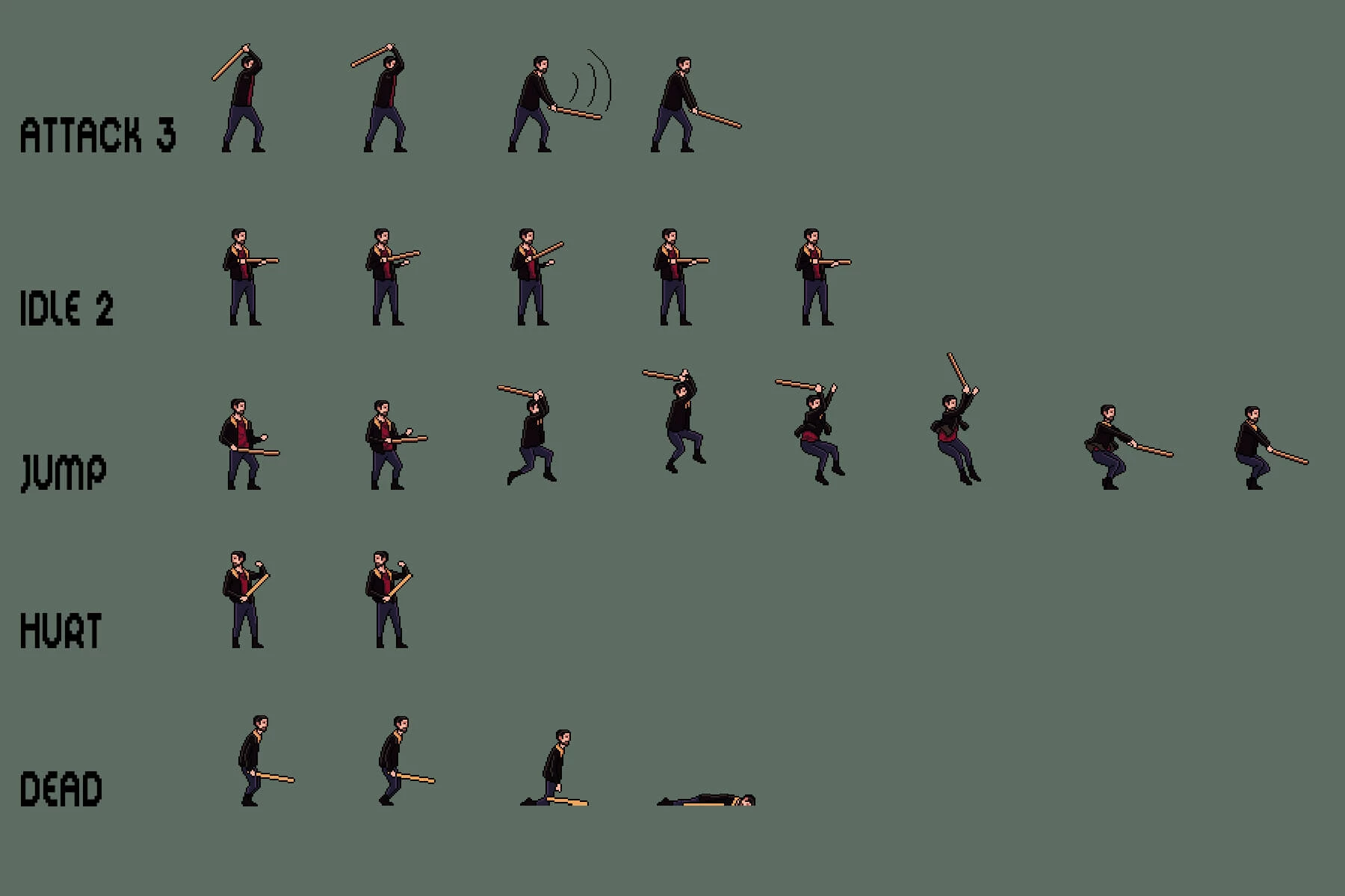 Raider Sprite Sheets Pixel Art