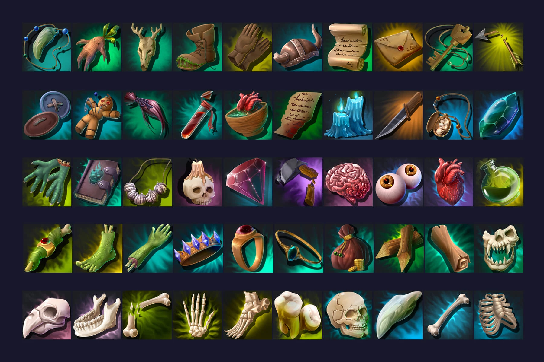 RPG Undead Loot Icons