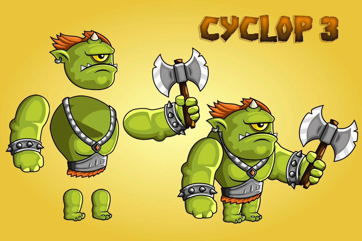 2D Fantasy Cyclops Character Sprite