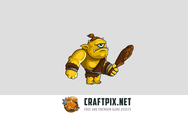 2D Fantasy Cyclops Character Sprite