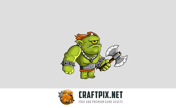 2D Fantasy Cyclops Character Sprite