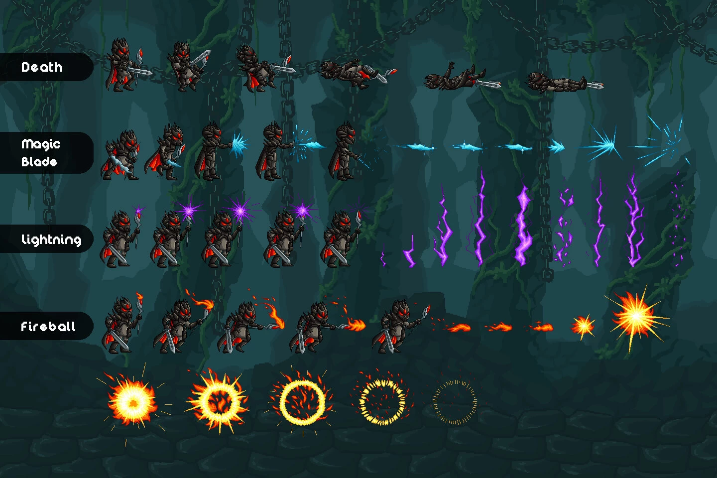 Bosses Pixel Art Game Assets Pack
