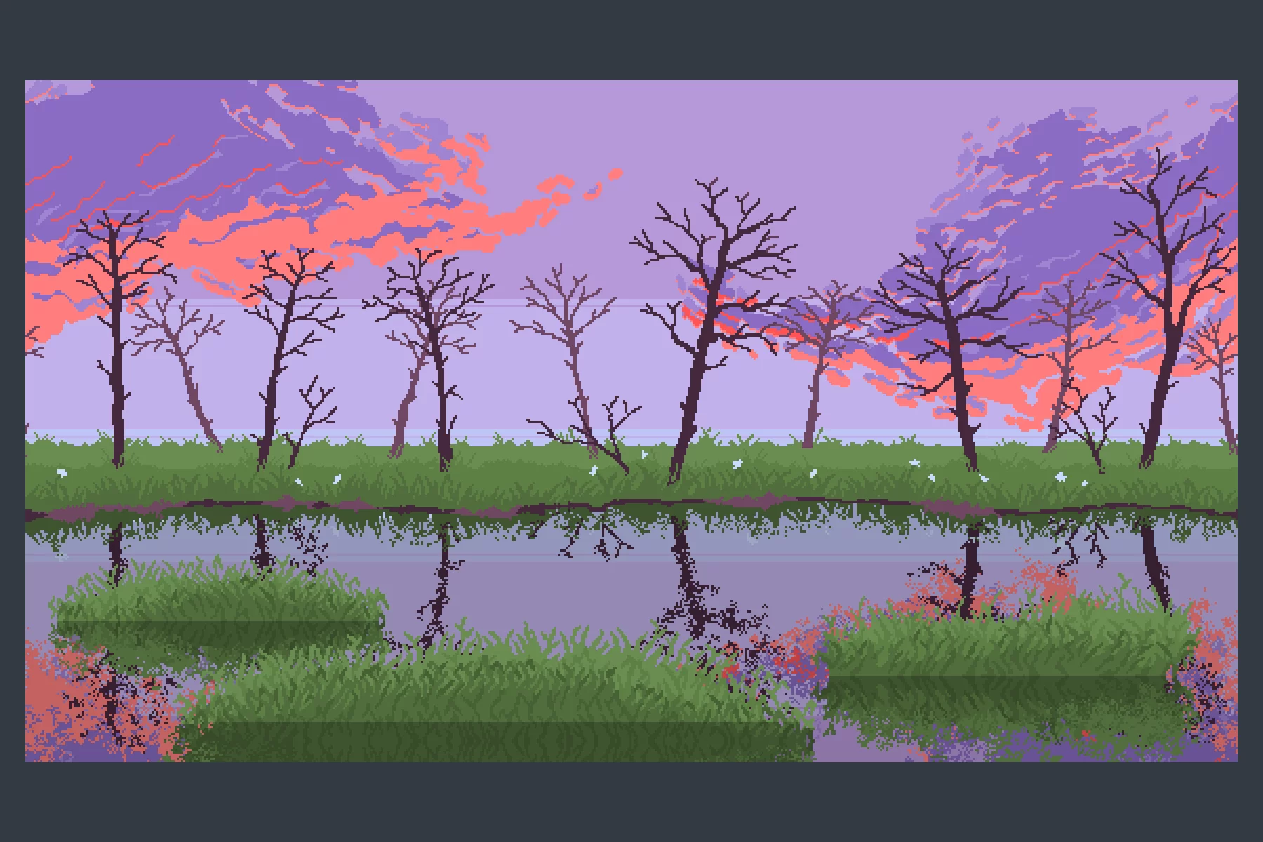 Swamp Pixel Game Backgrounds