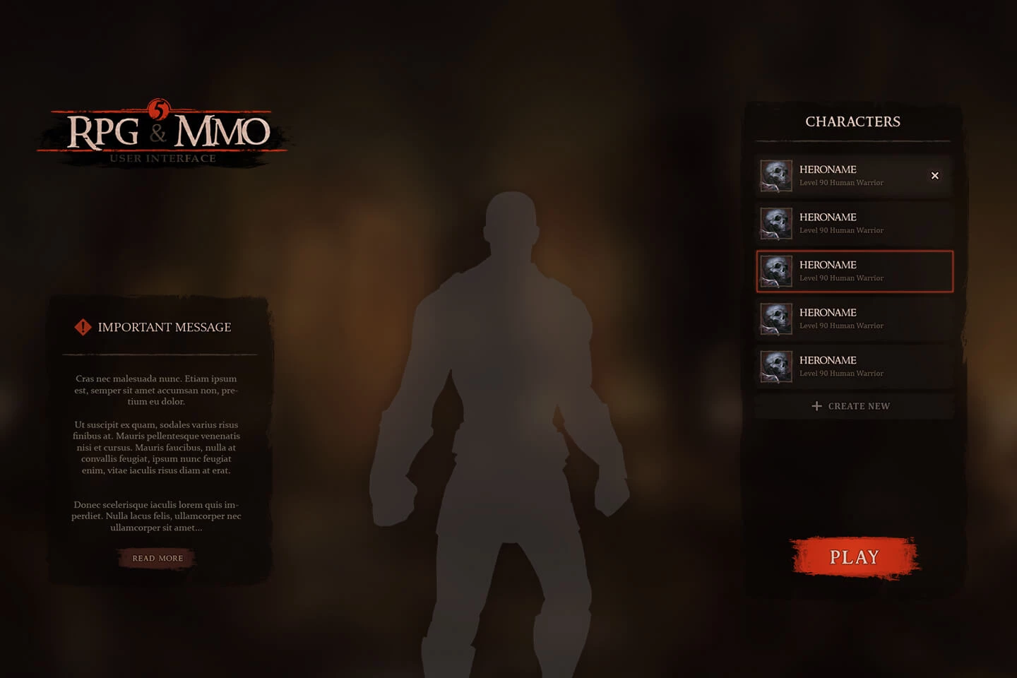 RPG & MMO UI
