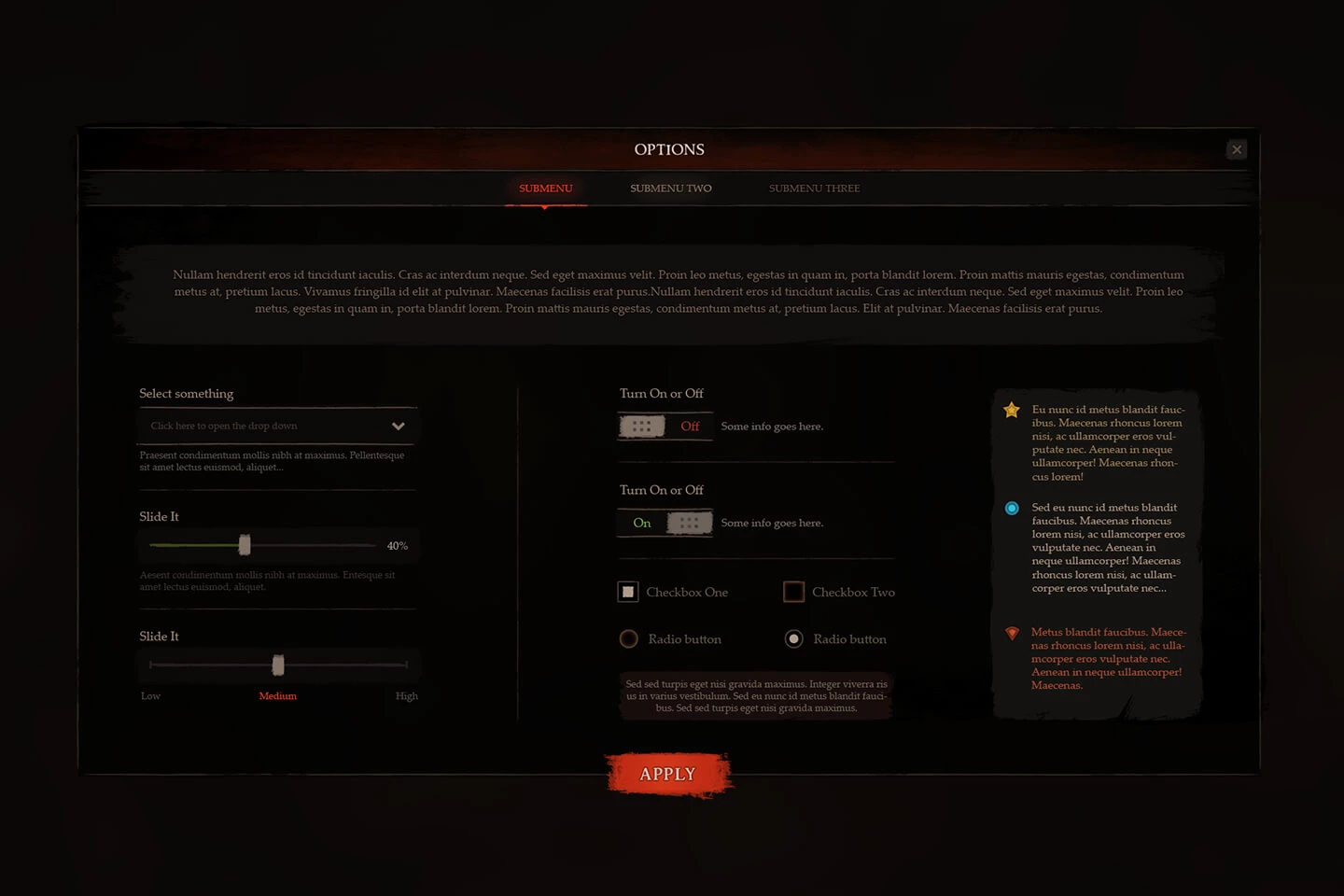 RPG & MMO UI