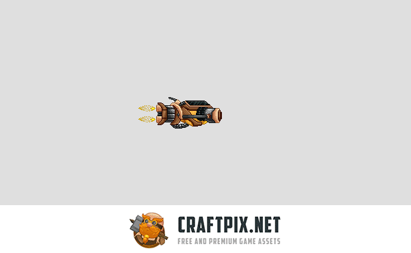 Pixel Art Enemy Spaceship 2D Sprites
