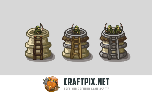 Archer Tower Game Assets