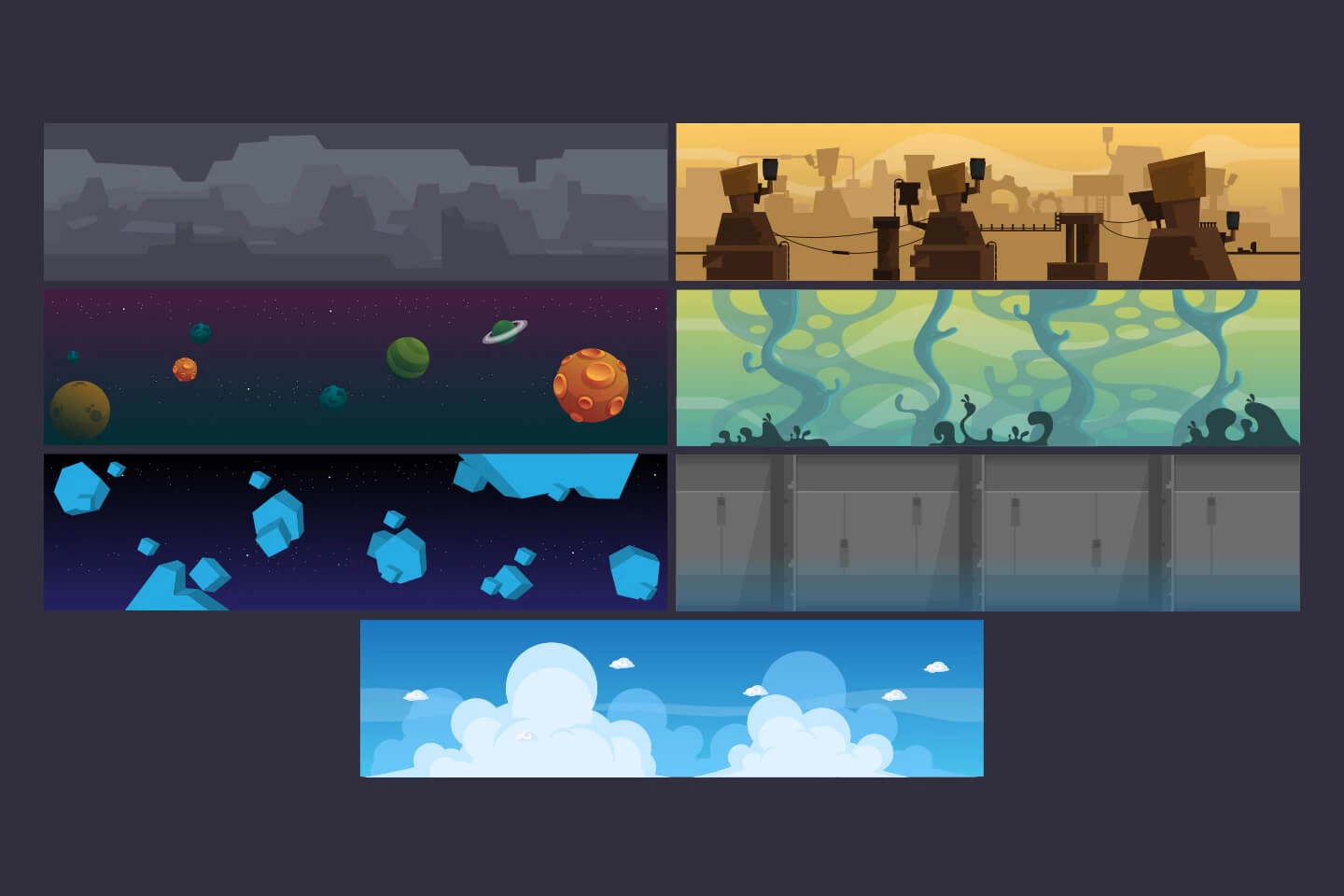 Space Adventures 2D Game Kit