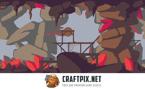 Mine Tileset Platformer Pixel Art