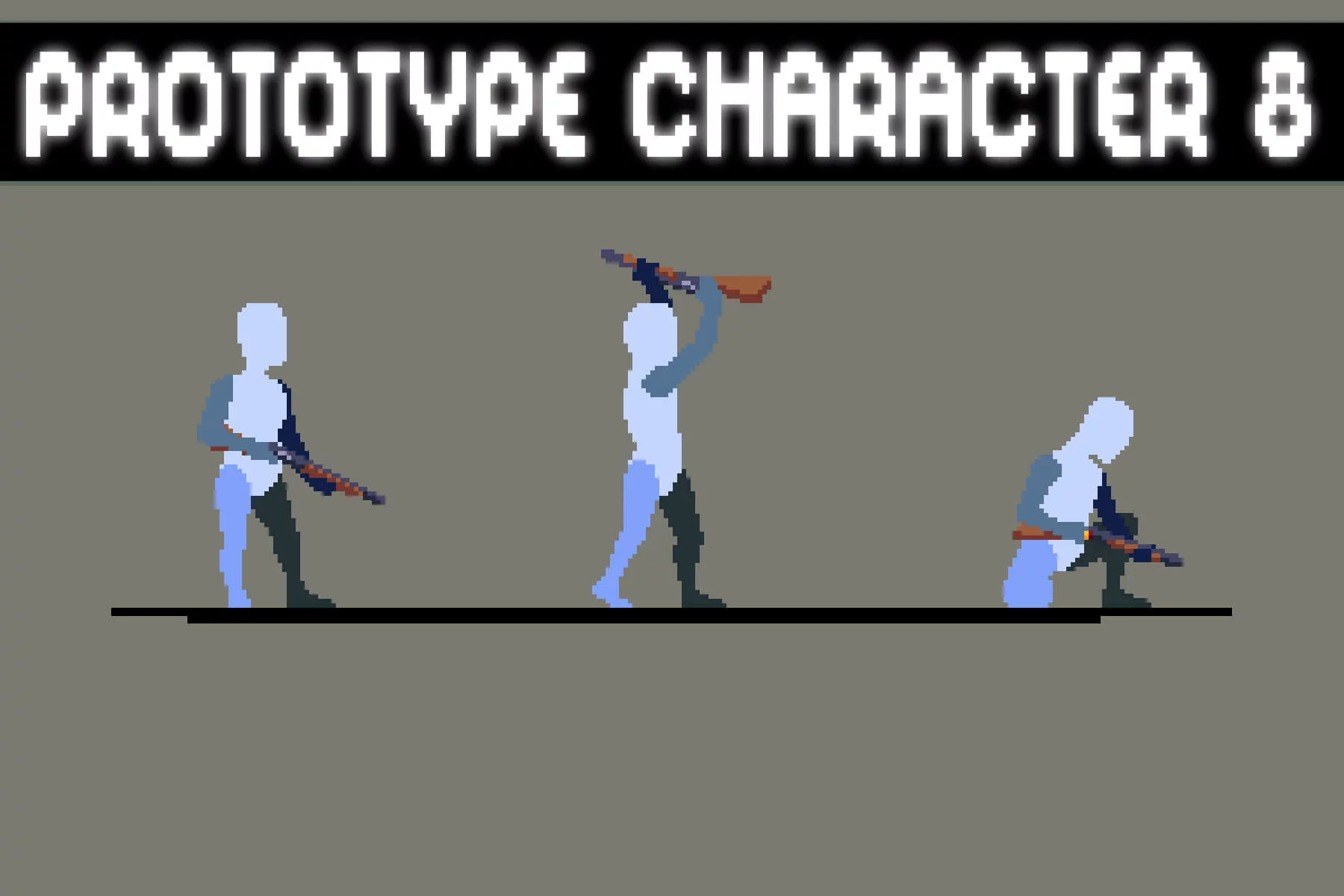 Pixel Art Prototype Character Sprites Pack 8