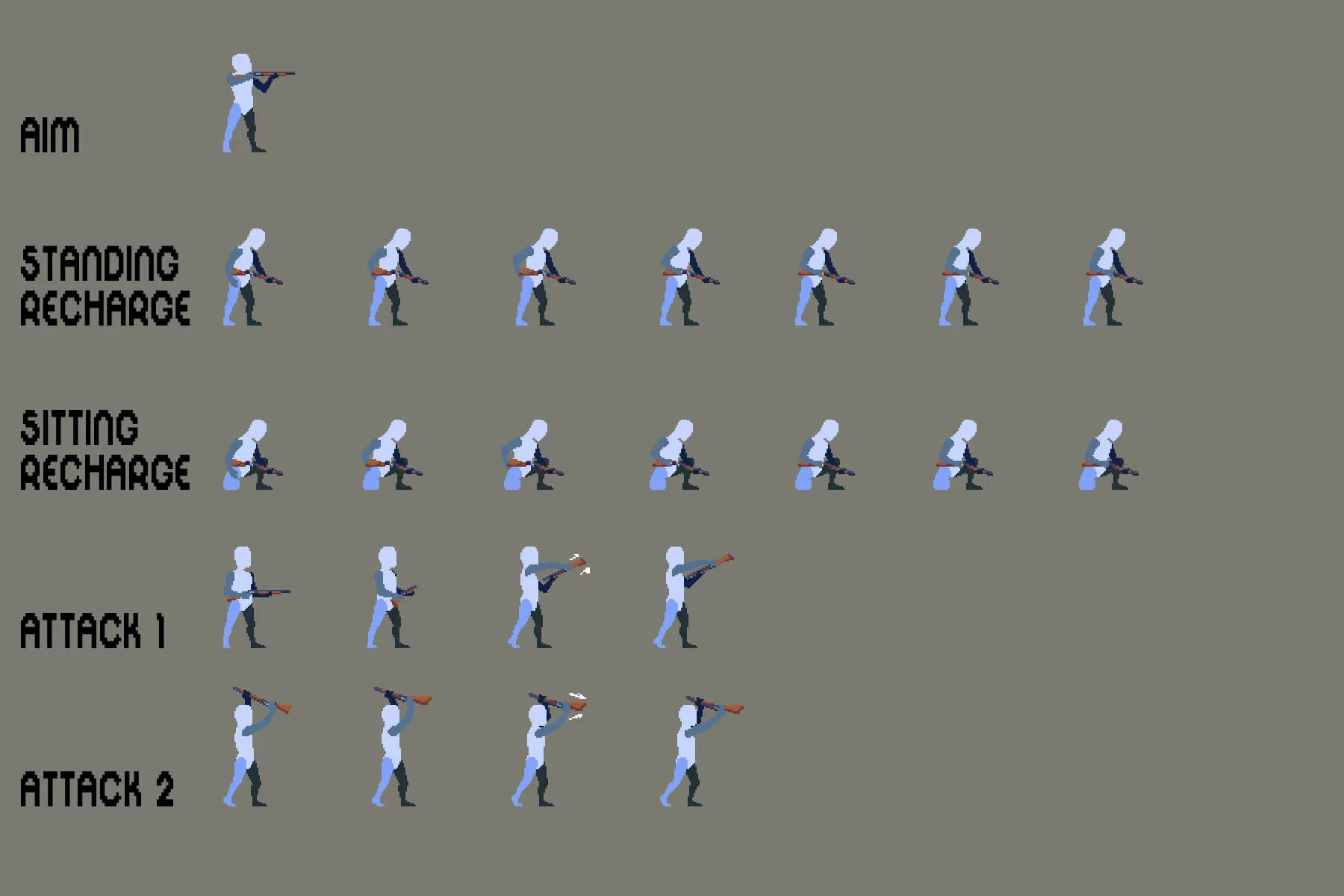 Pixel Art Prototype Character Sprites Pack 8