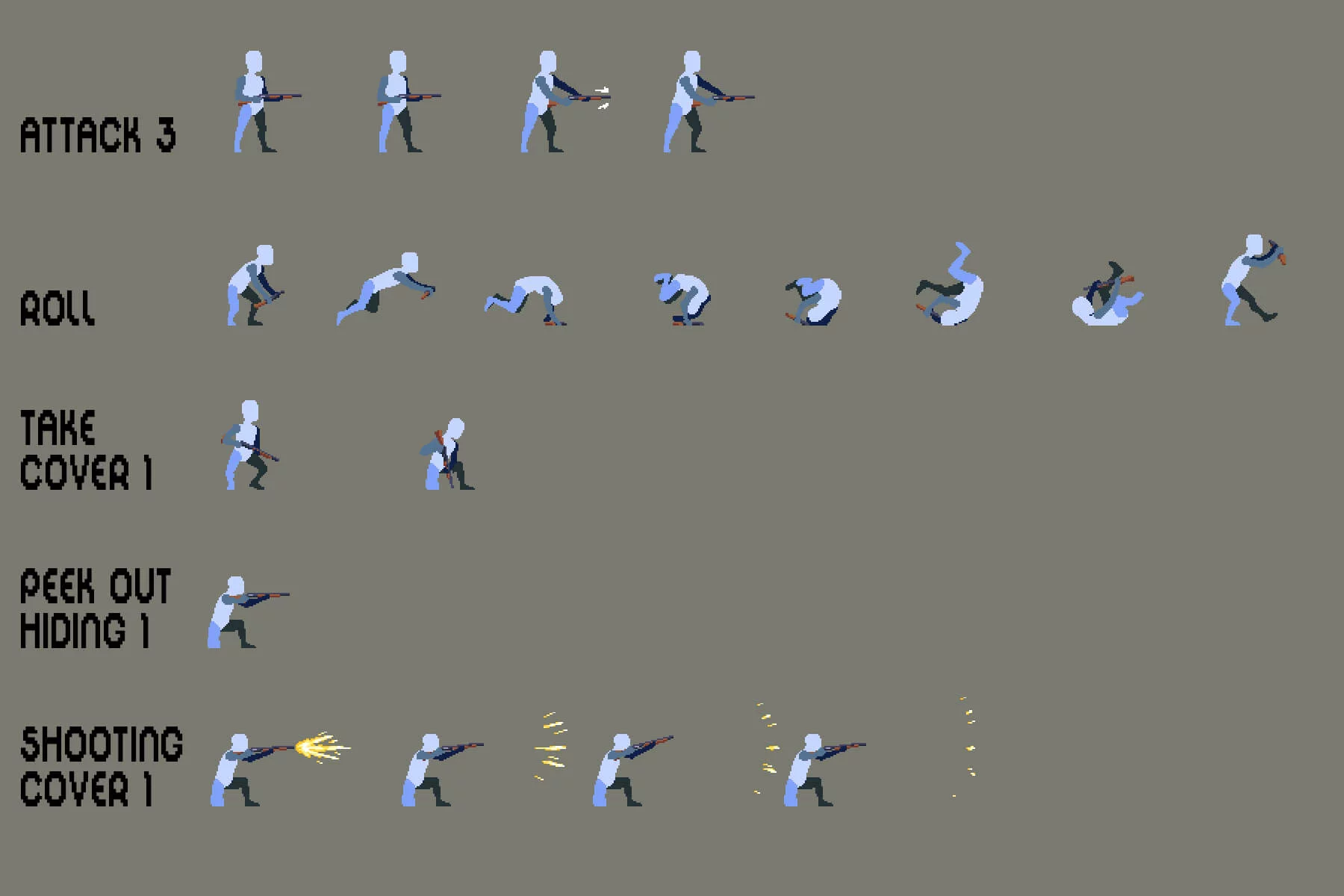 Pixel Art Prototype Character Sprites Pack 8