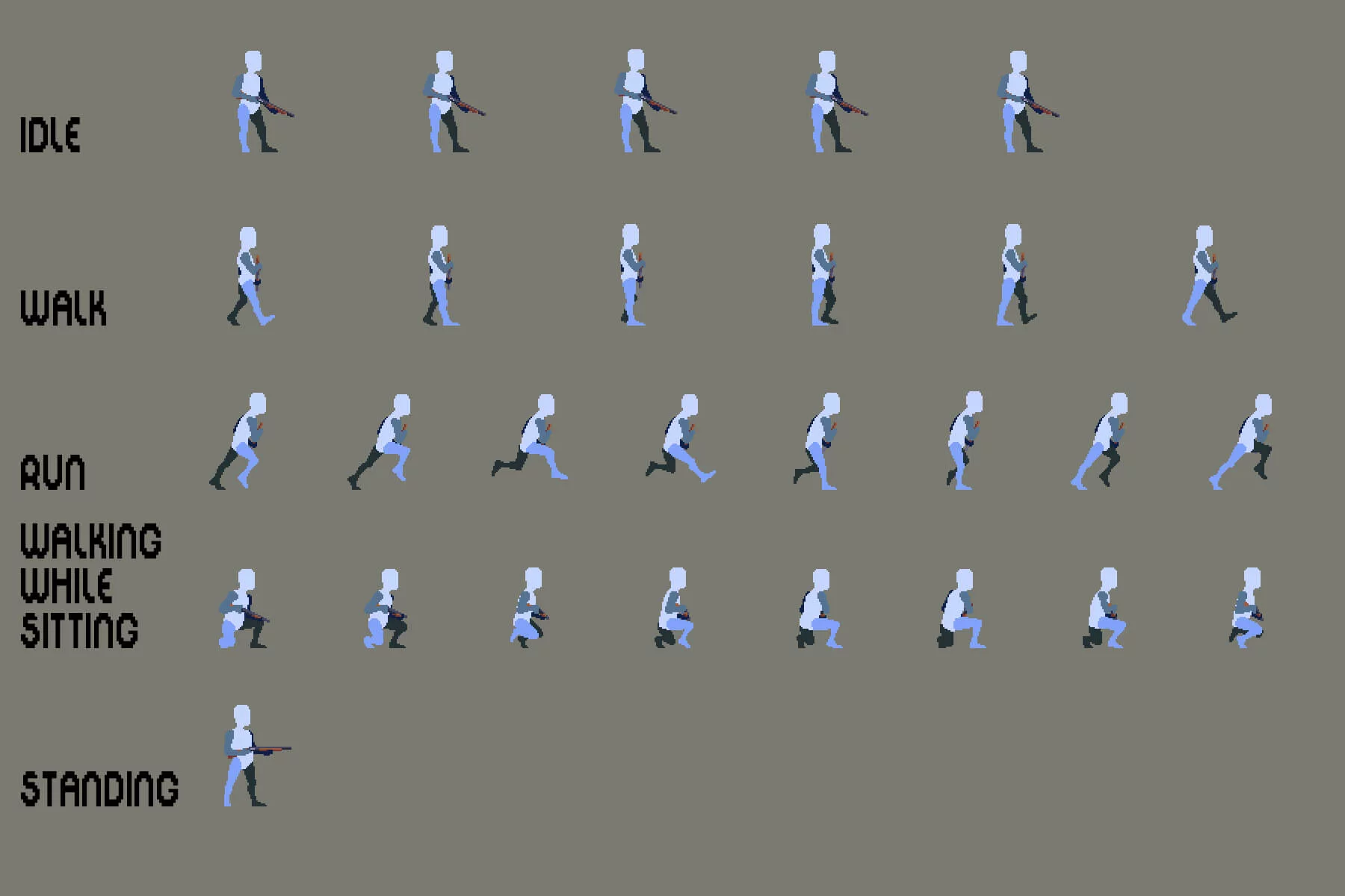 Pixel Art Prototype Character Sprites Pack 8