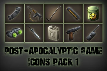 Post-apocalypse Icons Game Pack 1
