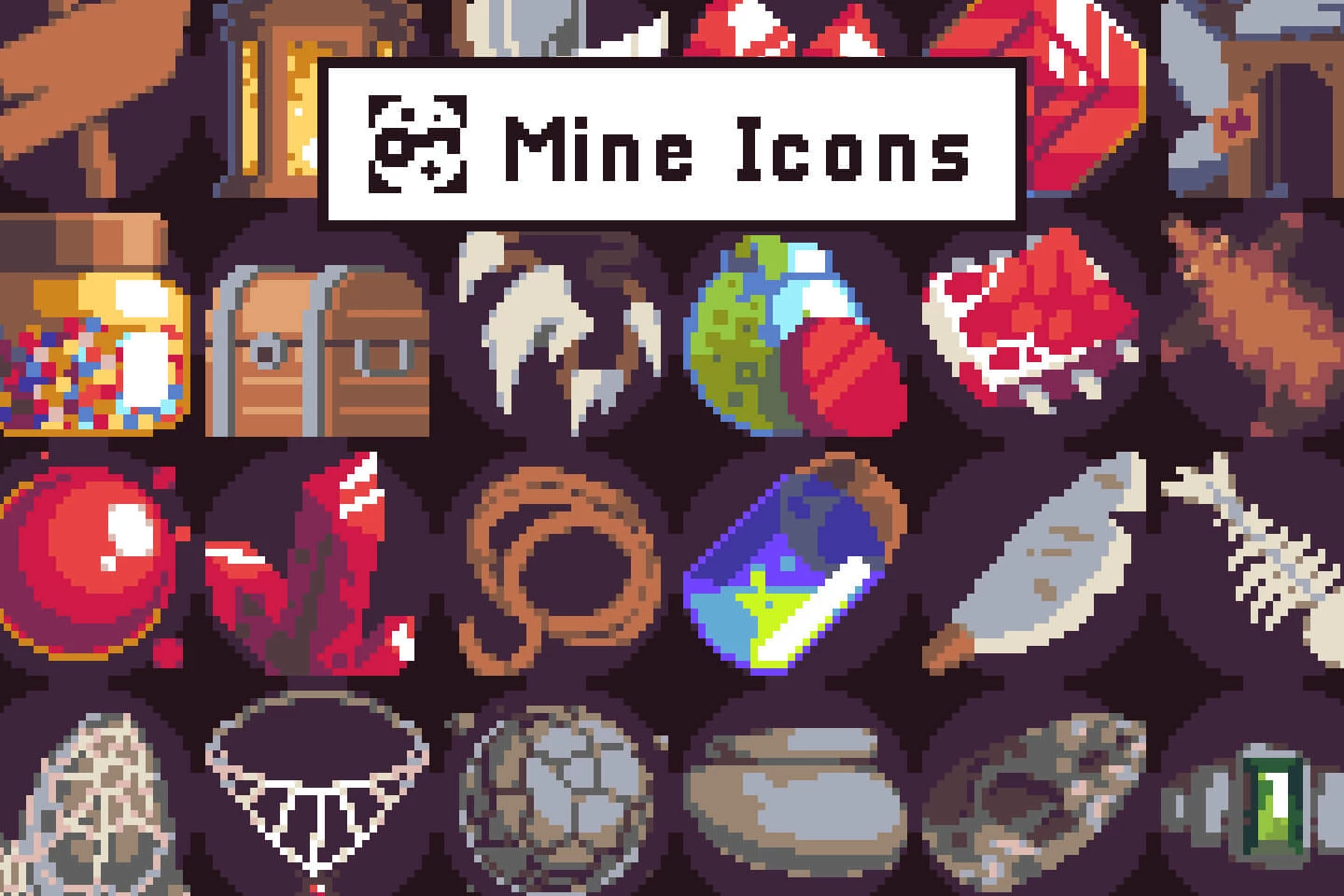 Pixel Art Icons for Mine Location