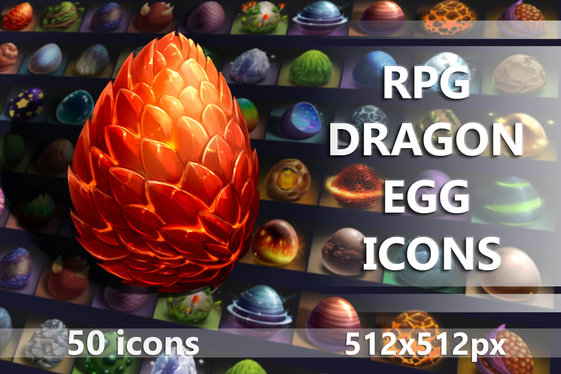 RPG Dragon Egg Icons