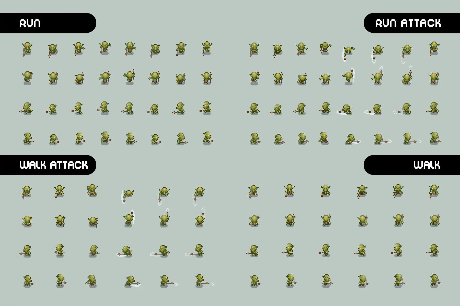 Goblin Pixel Art Character Sprite Pack