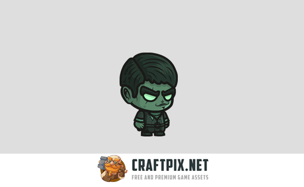 Ghost Pirate Chibi Character Sprites